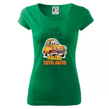 U nás doma je veterán pouze toto auto barevný nápis