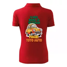 U nás doma je veterán pouze toto auto barevný nápis