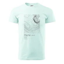 Plechý - vrstevnice v obdélníku