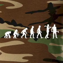 Evoluce dřevorubec - sekera