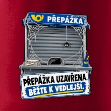 Přepážka uzavřena běžte k vedlejší