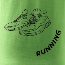 Running nápis šikmo