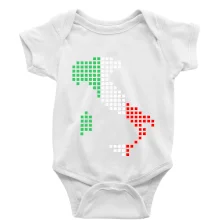 Itálie obrys vlajka