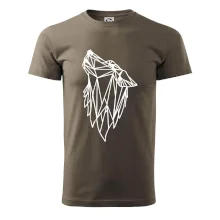 Geometrie - vlk - vyjící