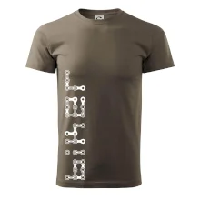 Biker nápis na výšku řetěz