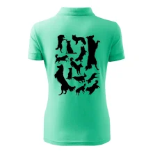 Border kolie siluety