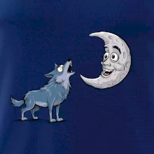 Parové triko - Vlk a měsíc