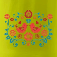 folklor - dva červení ptáčci