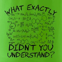 What exactly didnt you understand Chemistry