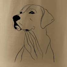 Labrador černá kresba Labrador černá kresba