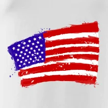 Americká vlajka ohnutá