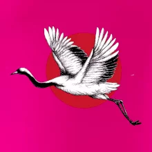 Japan culture - čáp