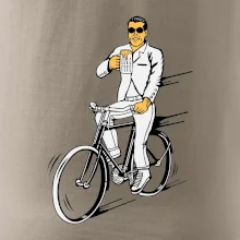 Gentleman na kole s pivem