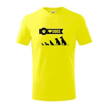 I love dogs - tlapka