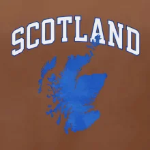 Scotland nápis s mapou