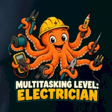 Chobotnice elektrikář multitasking