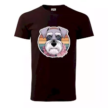 Knírač - fenka a květiny