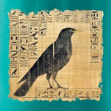 Egyptské hieroglyfy pták