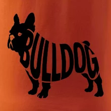 Bulldog  nápis v těle