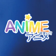 Anime nápis duhový