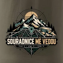 Souřadnice mě vedou horská mapa