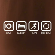 Eat sleep run repeat v řadě