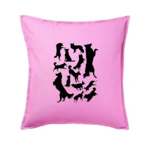 Border kolie siluety