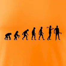 Evoluce dřevorubec - sekera