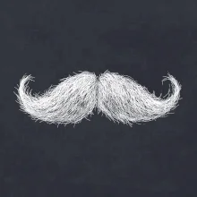 Mustache knír kreslený