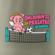 Nohejbalové prasátko na síti