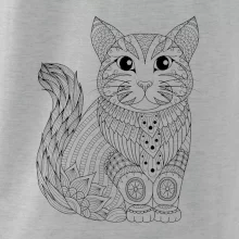 Kočka sedící mandala