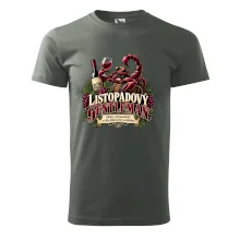 Listopadový gentleman se sklenkou červeného vína