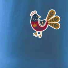 Folklor na prsu slepice