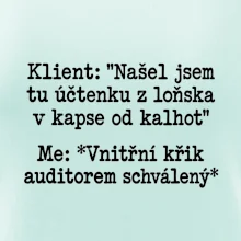 Klient a vnitřní auditorský křik