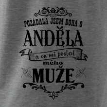 Požádala jsem boha o anděla a on mi poslal mého může Požádala jsem boha o anděla a on mi poslal mého může