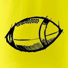 Americký fotbal míč skica