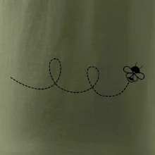 Dráha letu včely - smyčka