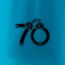 Narozeninové tričko pro policajta - pouta 70