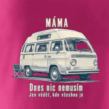 Máma dnes nic nemusím jen vědět kde všechno je obytný mikrobus