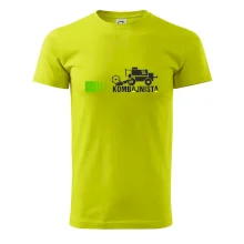 Kombajnista zelená a žlutá