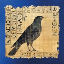 Egyptské hieroglyfy pták