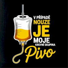 V případě nouze je moje krevní skupina pivo