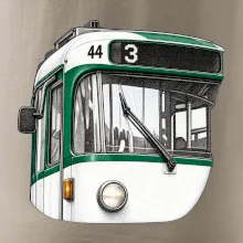 Detail čela T3R SLF tečkovaná perokresba