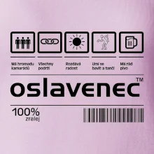 Čárový kód - Oslavenec