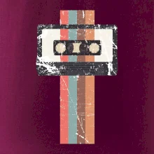 Retro kazeta - pruhy