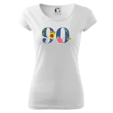 Květinové číslo kreslené - 90