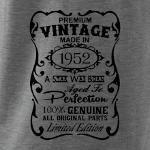 Vintage Etiketa - 1952