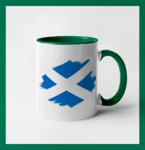 Skotská vlajka kreslená štetcem