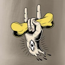 Rocková ruka kost a oko