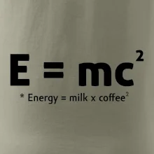 e = mc2 - coffee milk